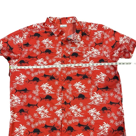 Columbia PFG Men’s Size XXL Short‎ Sleeve Button Up Shirt - Picture 2 of 6